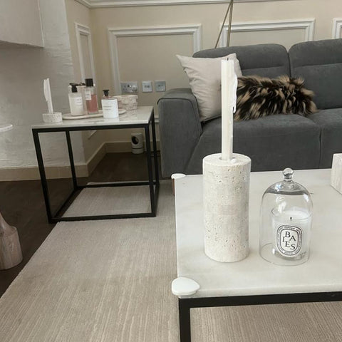 Travertine Candle holder