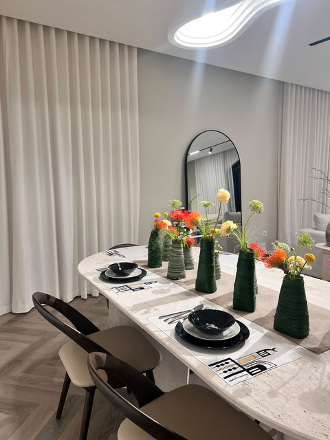 Mim travertine dining table