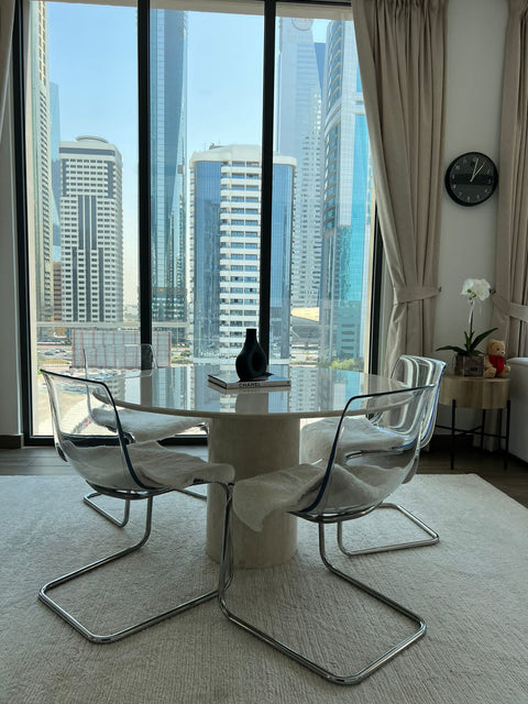 Sabry beauty Marble Dining table “Crème Uno”