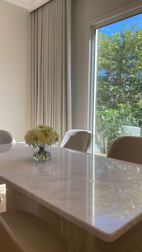 Seater Mougla White Dining Table