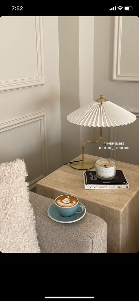 Beige travertine Sidetable