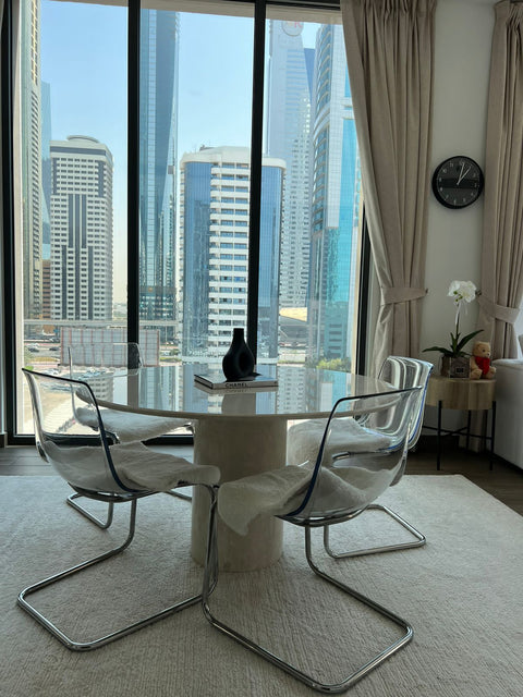 Sabry beauty Marble Dining table “Crème Uno”