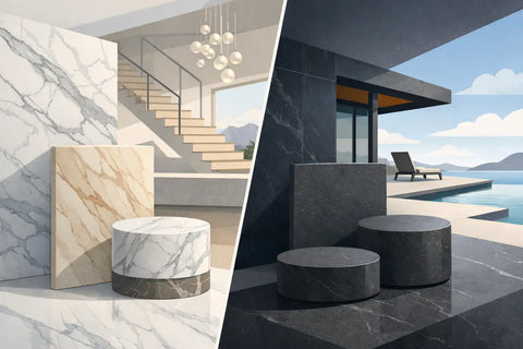 Marble Versus Sintered Stone for Luxury Homes