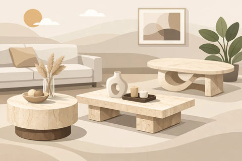 Top Travertine Coffee Table Designs for Homes