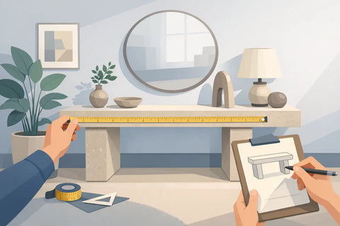How to Measure a Stone Console for Your Home