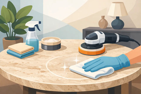 How to Polish a Travertine Table Safely