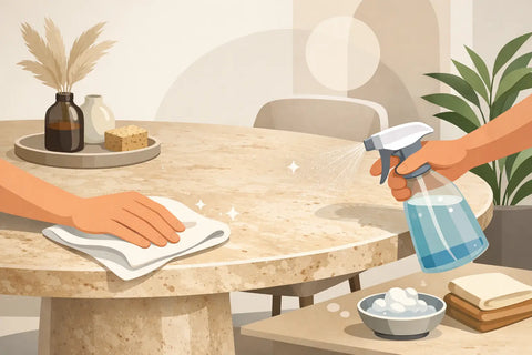 How to Clean Travertine Dining Table Right