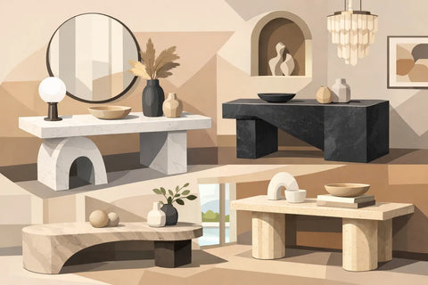 12 Best Stone Console Table Ideas for Luxury Homes