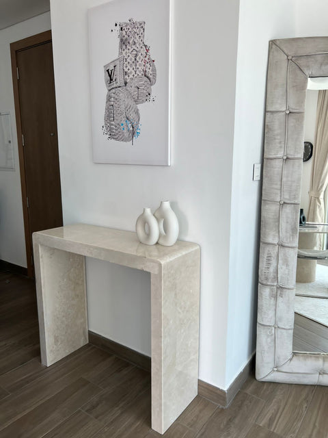 Luxurious travertine entrance console – turamarble