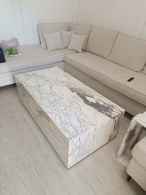 Aurora Imperiale Arabescato Coffee Table