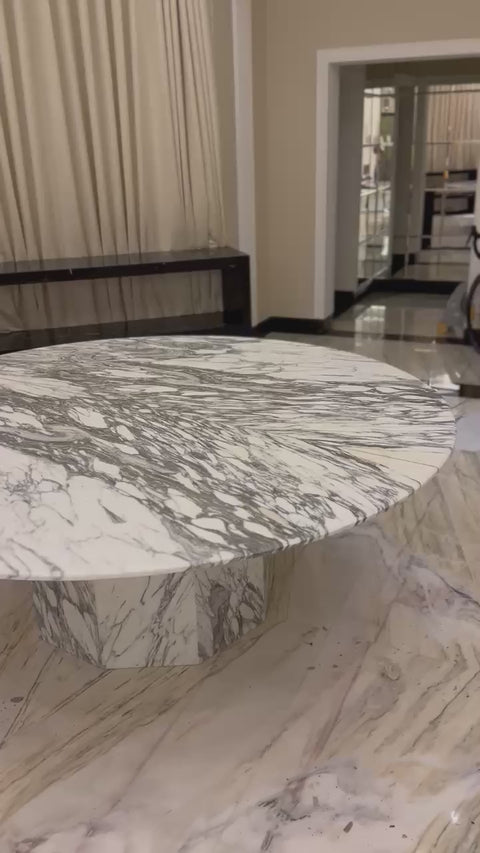 Arabescato dining table 12 seater