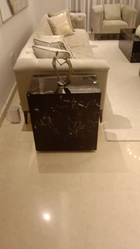 wheeled based Cube side table
