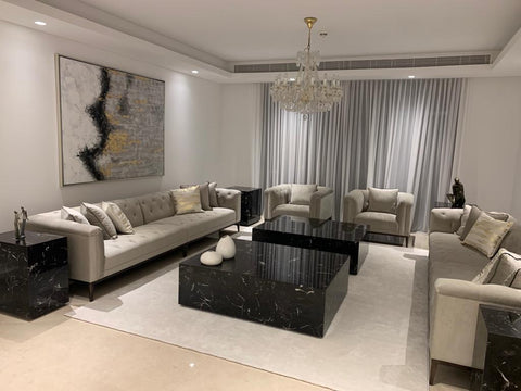 Black marble Coffee Table  sett