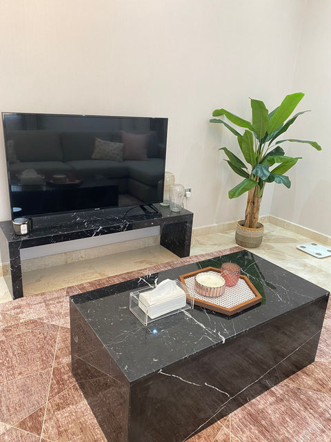 Black Marquina Tv Unit