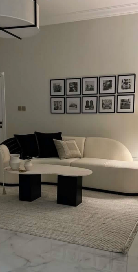 Light travertine wooden based Coffee Table