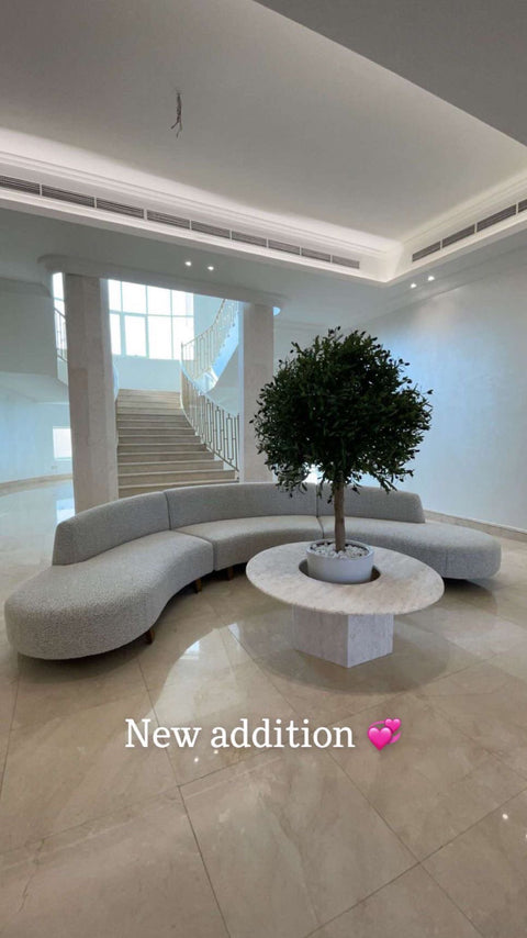 Planter Coffee table Light travertine