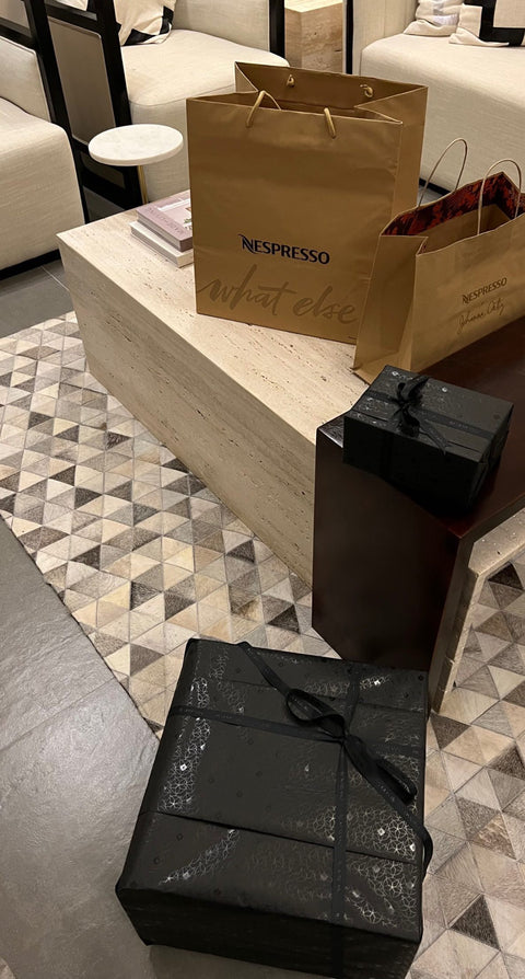 Coffee table Light Travertine With Wooden Console