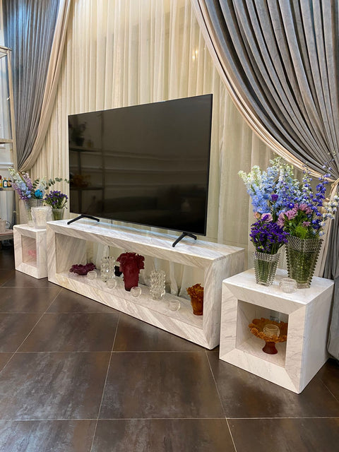 Volakas Marble Tv Unit