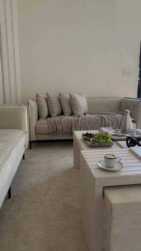 Light Travertine Coffee table